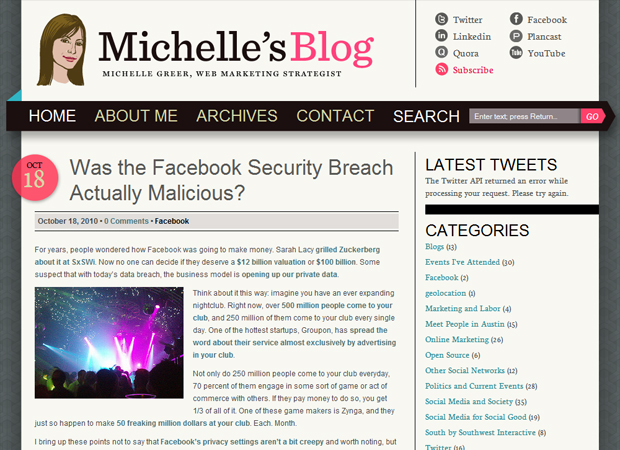 Michelles Blog
